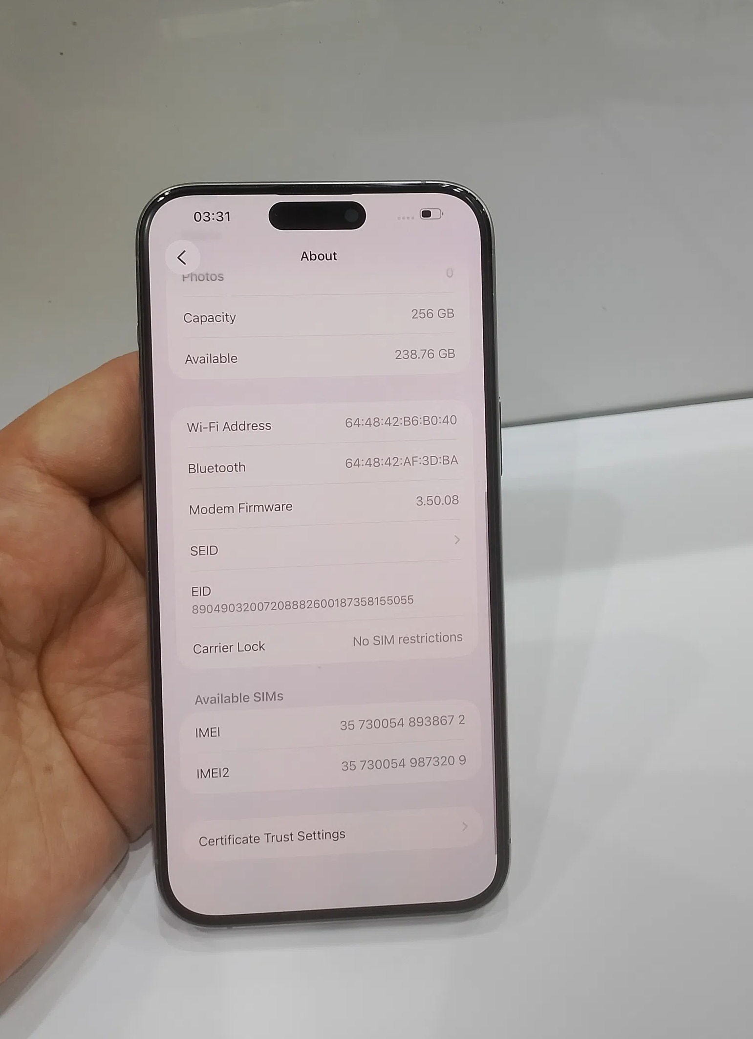 ايفون ⁦⁦15pro⁩⁩ ⁦⁦max⁩⁩ جيجا ⁦⁦256⁩⁩ - 2